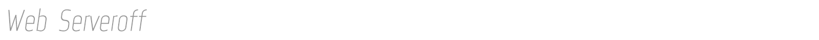Web Serveroff font preview